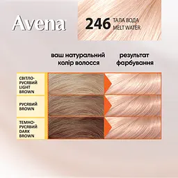 Cтійка крем-фарба для волосся Avena Blond Color тала вода 246 138 мл - мініатюра 5