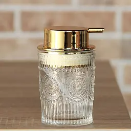 Дозатор скляний Imperial 300 мл золотий (80241223-2/Gold) - мініатюра 2