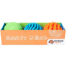 Прорізувач-брязкальце Fat Brain Toys Sensory Rollers Сенсорні кулі 3 шт. (F161ML) - мініатюра 2