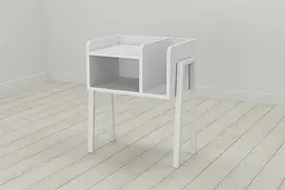 Тумба модульна Ferrum-decor Амелі 540x450x320 метал Білий ДСП Білий 16 мм (FRD-103011) - мініатюра 2