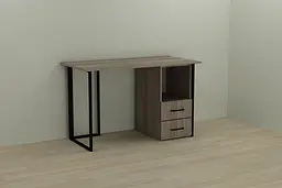 Комп'ютерний стіл Ferrum-decor Отто 75x140x70 чорний ДСП Дуб Сонома Трюфель 16мм (FRD-103603)