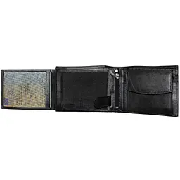 Портмоне чоловіче шкіряне Semi Line RFID Black (P8276-0) - мініатюра 3