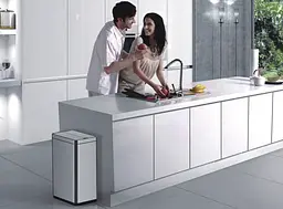 Відро для сміття сенсорне прямокутне Koer TC-020112-02 12 л нержавіюча сталь KR5582, Нержавіюча сталь - мініатюра 5