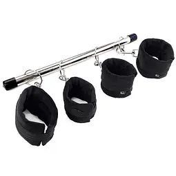 Колодка-розпірка для рук та ніг Art of Sex - Bondage Soft Touch BDSM Spreader, колір чорний - мініатюра 2