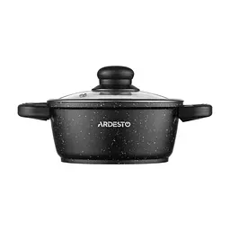 Каструля ARDESTO Gemini Anzio, 1.2л, алюміній, чорний (AR2412GE) - мініатюра 4