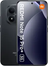 Смартфон Xiaomi Redmi Note 15 Pro+ 12/512GB Midnight Black Global no charger 5G NFC
