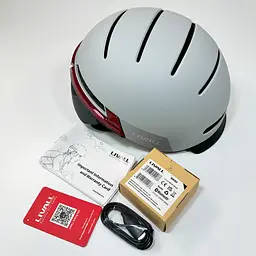Захисний шолом Livall BH51M NEO (L) Sandstone Grey (57-61см), акустика, мікрофон, сигнали поворотів та стопів, додаток, пульт BR80, Bluetooth (LIV-T1V6MN-6310) - мініатюра 7