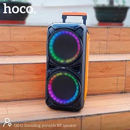 Портативна акустика Hoco DS42 Sounding 30 Вт караоке з мікрофоном бездротова - мініатюра 7