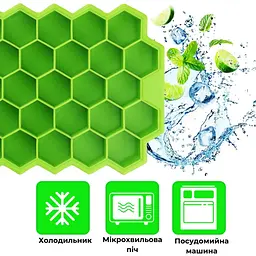 Силіконова форма для льоду Соти з кришкою - мініатюра 8