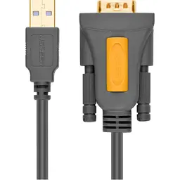 Кабель для передачі даних USB to COM M 1.5m DB9 RS-232 CR104 black Ugreen (20211) - миниатюра 2
