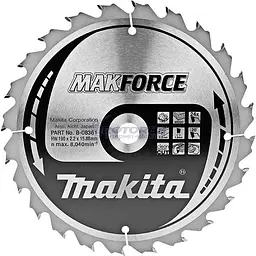 Диск пиляльний по дереву 190х15.88 мм 24T Makita Makforce B-08361