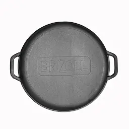 Чавунна сковорода Brizoll Wok з кришкою-сковородою гриль 36 см (W36-3) - мініатюра 8