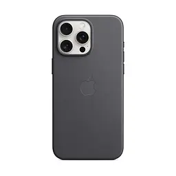 Чехол для Apple iPhone 15 Pro Max, FineWoven Case with MagSafe, черный, защитная накладка из материала FineWoven, противоударный, для iPhone, защита всего корпуса, поддержка беспроводной зарядки и MagSafe, (ARM71987)