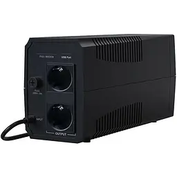 ДБЖ Marsriva MR-UF800, 800ВА/480Вт, Line-Interactive, LED version, 2хSchuko, 1x12V/9Ah - мініатюра 3