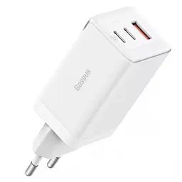 МЗП Baseus GaN5 Pro 65W 2Type-C+USB 100W EU (CCGP12020) White