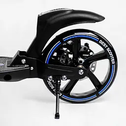 Самокат Best Scooter складаний 49х14х93-103 см Чорно-блакитний 000231307 - мініатюра 5