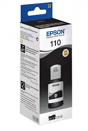 Чорнило Epson 110, Black Pigment, для M1100/M1120/M1140/M1170/M2140/M2170/M3140/M3170, 120 мл (C13T03P14A)