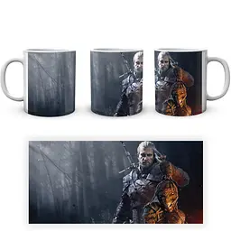 Кухоль GeekLand The Witcher Відьмак Геральт TW 002.035 330 мл білий - мініатюра 4