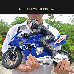 Мотоцикл на радіокеруванні Motorcycle Stunt Drift six-axis Gyroscope Blue - мініатюра 5