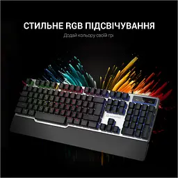Клавіатура GamePro GK599 Stinger USB Grey (GK599) [111021] - мініатюра 7