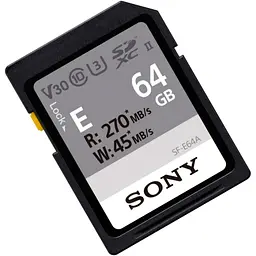 Карта пам'яті Sony SDXC Entry 64GB C10 UHS-II U3 V30 (SFE64A.ET4) [100452] - мініатюра 2