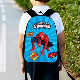 Рюкзак дитячий людина павук, спайдермен "Spiderman" 34х27см, міський ранець для хлопчика з принтом (00393)