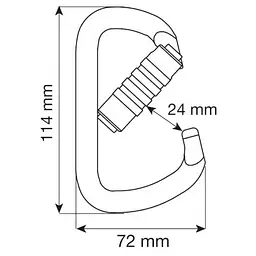 Карабін Camp D Plus 3Lock Pin Silver (1060-3106) - мініатюра 2