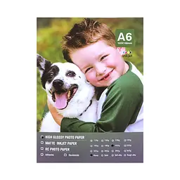Глянцевий фотопапір А6 200 г/м² 100 арк. 492