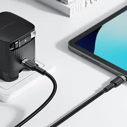 Кабель USB 2.0 Type-C M-M, 1.2 м, 60W aluminum alloy Чорний, C22-03 Acefast - мініатюра 5