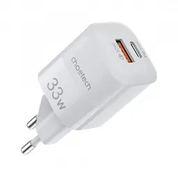 Зарядний пристрій для смартфона Choetech PD5006 33W із швидким заряджанням QC3.0/PD/PPS білий