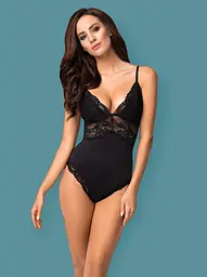 Боді Obsessive 810-TED-1 мереживний S/M чорний - мініатюра 4