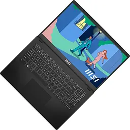 Ноутбук MSI Modern 15 B7M-284 (0015HK-284) Black [Windows 11 Home, QWERTZ, DE клавіатура] - мініатюра 2