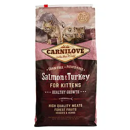 Сухий корм для кошенят Carnilove Cat Salmon&Turkey Kitten з лососем та індичкою 6 кг - мініатюра 2