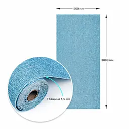 Самоклеючі шпалери Sticker Wall 2800х500х1.5 мм Блакитний з білим YM-03 SW-00001326 - мініатюра 8