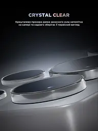 Захисне скло для камери Samsung Galaxy S25 Ultra 5G, Supreme BI, чорний колір, з рамкою, глянцеве скло для захисту лінз, протиударне, прозоре, з клейовим шаром по контуру, не впливає на якість фото, ArmorStandart (ARM83222) - мініатюра 7