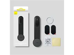 Автомобільний тримач для смартфона BASEUS C02 Magnetic Phone Holder Cluster Black (SUCC000201) - мініатюра 7
