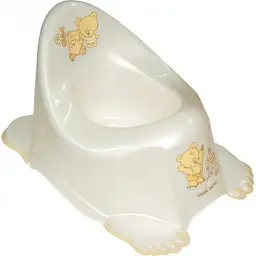 Горщик Tega Baby Teddy Bear з музикою антиковзкий white pearl (PO-046-118)