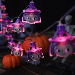 Гирлянда на Хэллоуин 10 led 150 см 45 × 40 мм разноцветная