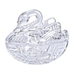 Цукорниця скляна у формі лебедя з кришкою 14*9*11 см Yiwu HP-YH-40 - мініатюра 3