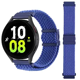 Нейлоновий ремінець Universal 22 mm Elastic Adjustment Samsung/Amazfit/Huawei Blue - мініатюра 3