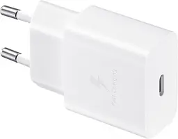 Мережевий зарядний пристрій Samsung 15W PD White (EP-T1510NWEGEU) [65026] - мініатюра 2