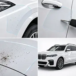 Антигравійна захисна бронеплівка за лекалами для BMW X7 G07 2019-2022 - передня частина авто (капот бампер фари крила) - мініатюра 3