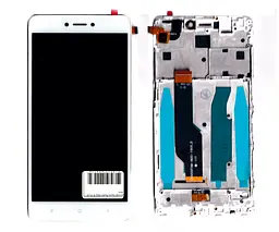 Дисплей Xiaomi Redmi Note 4X білий + рамка