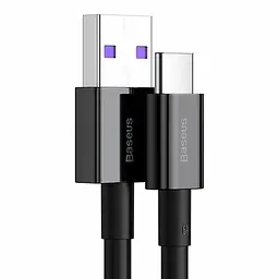 Кабель Baseus Superior Series Fast Charging USB to USB-C 66W 1m (CATYS-01) Black [67658] - мініатюра 2