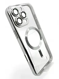 Чохол до мобільного телефона BeCover TPU Chrome Case (MagSafe) для Apple iPhone 16 Pro Max Silver (712088) - мініатюра 2