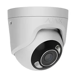 IP-відеокамера 5Mp Ajax TurretCam HL (5 Mp/4 mm) White f=4mm, ІЧ+LED-підсвічування, з мікрофоном (26-00668) - мініатюра 2