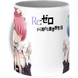 Кухоль GeekLand Re:Zero. Життя з нуля в альтернативному світі Ram та Rem RZ.02.02 330 мл різнобарвний - мініатюра 2