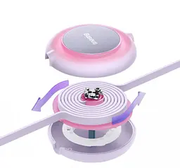 Кабель Baseus Bright Mirror 2 Series 3-in-1 Cable USB to MicroUSB+Lightning+Type-C 3.5A 1.1m CAMJ010005 Purple - мініатюра 4