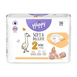 Підгузки Bella Happy 2 Mini 3-6 кг 38 шт (5900516605353)