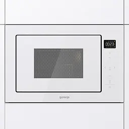 Мікрохвильова піч Gorenje вбудовувана 25л 900Вт гриль дисплей приготування на кількох рівнях білий